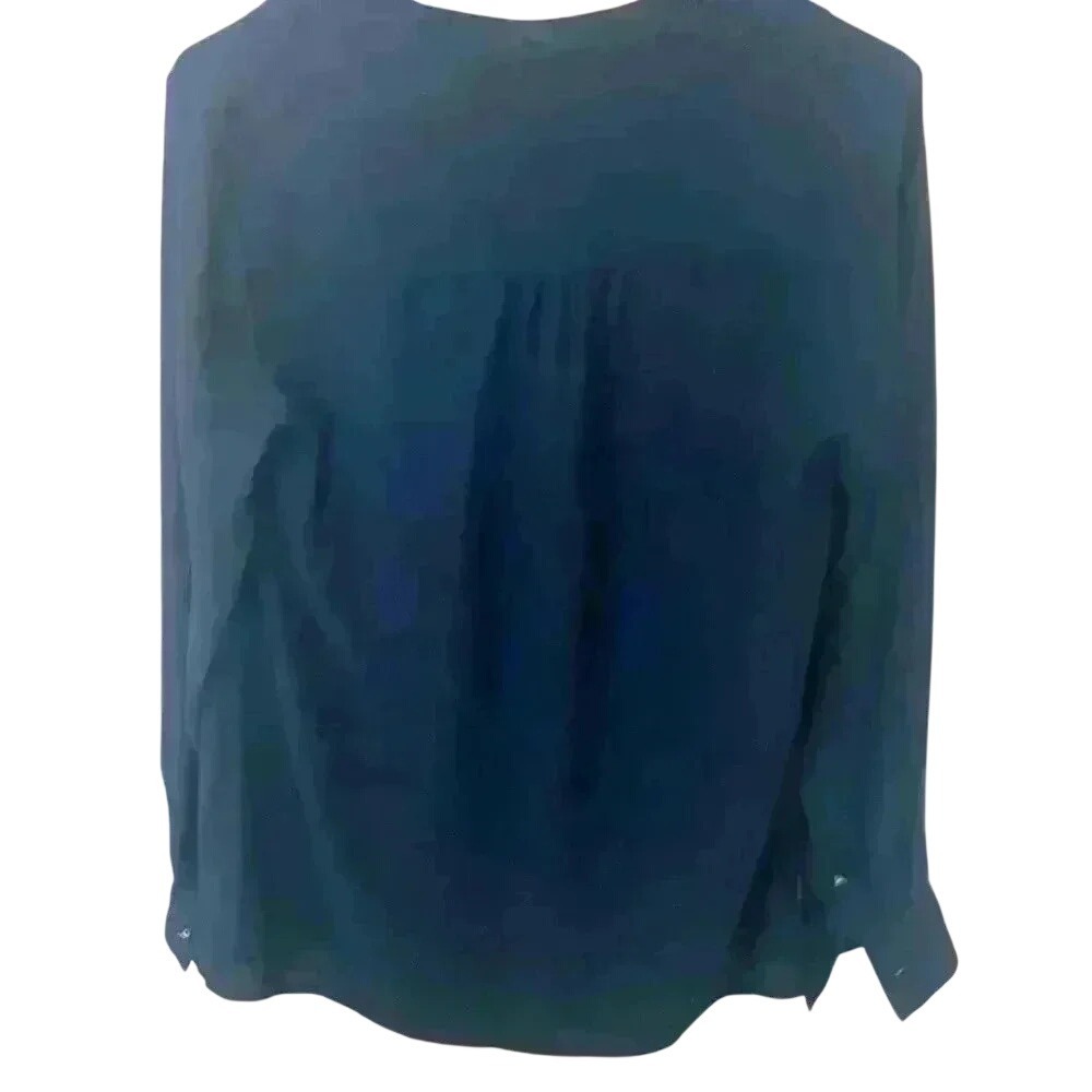 Vince Camuto Blue Long Sleeve Blouse - Picture 2 of 5